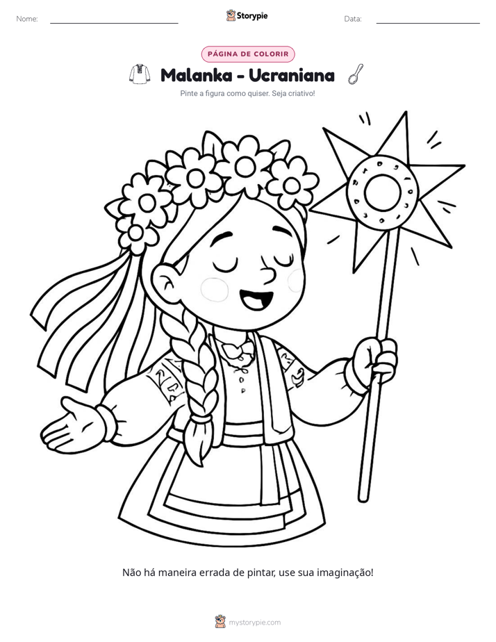 Página para colorir