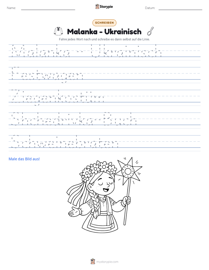 Schreibübung
