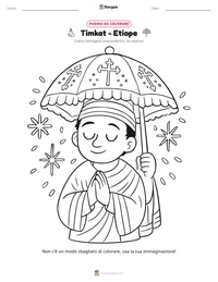 Anteprima della scheda stampabile di Timkat - Etiope