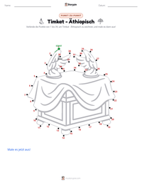 Timkat - Äthiopisch druckbare Arbeitsblatt Vorschau