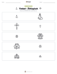 Timkat - Äthiopisch druckbare Arbeitsblatt Vorschau