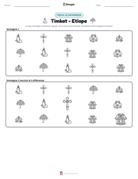 Anteprima della scheda stampabile di Timkat - Etiope