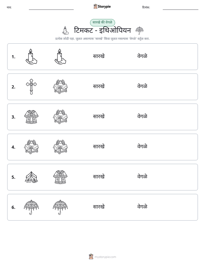 समान की भिन्न