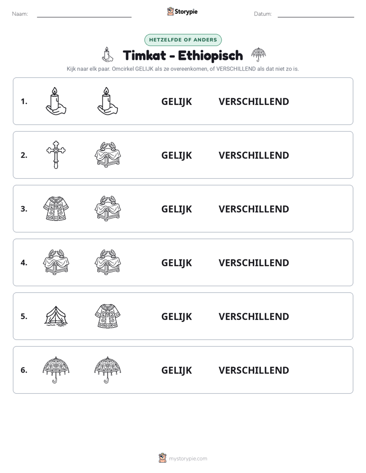 Zelfde of Verschillend