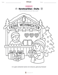 Kerstmarkten - Duits afdrukbare werkblad voorbeeld