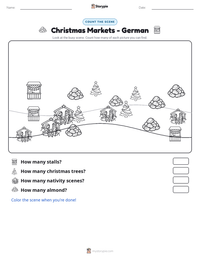Christmas Markets - German printable worksheet preview