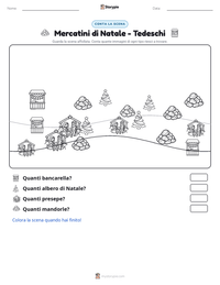 Anteprima della scheda stampabile di Mercatini di Natale - Tedeschi