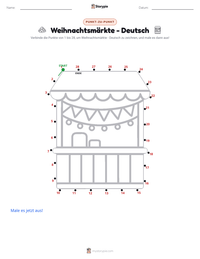 Weihnachtsmärkte - Deutsch druckbare Arbeitsblatt Vorschau