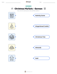 Christmas Markets - German printable worksheet preview