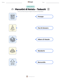 Anteprima della scheda stampabile di Mercatini di Natale - Tedeschi