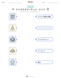 クリスマスマーケット - ドイツ の印刷可能ワークシートプレビュー
