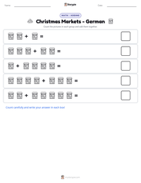 Christmas Markets - German printable worksheet preview