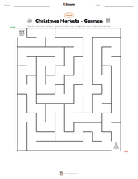 Christmas Markets - German printable worksheet preview