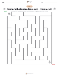 Podgląd drukowalnego arkusza ćwiczeń Jarmarki bożonarodzeniowe - niemieckie