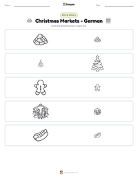 Christmas Markets - German printable worksheet preview