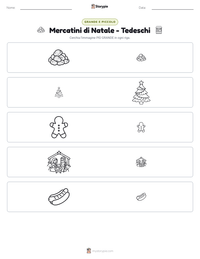 Anteprima della scheda stampabile di Mercatini di Natale - Tedeschi
