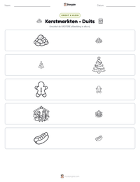 Kerstmarkten - Duits afdrukbare werkblad voorbeeld