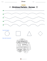 Christmas Markets - German printable worksheet preview
