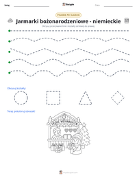 Podgląd drukowalnego arkusza ćwiczeń Jarmarki bożonarodzeniowe - niemieckie