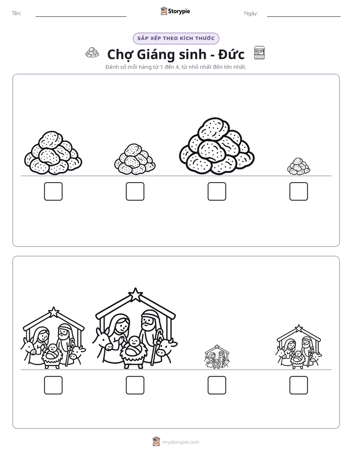 Thứ Tự Kích Thước