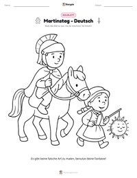 Martinstag - Deutsch druckbare Arbeitsblatt Vorschau