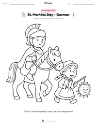 St. Martin's Day - German printable worksheet preview