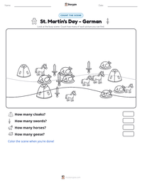 St. Martin's Day - German printable worksheet preview