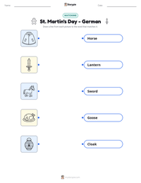 St. Martin's Day - German printable worksheet preview