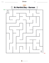 St. Martin's Day - German printable worksheet preview