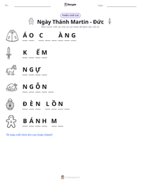 Xem trước tài liệu in sẵn Ngày Thánh Martin - Đức
