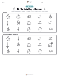 St. Martin's Day - German printable worksheet preview