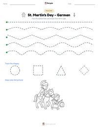 St. Martin's Day - German printable worksheet preview