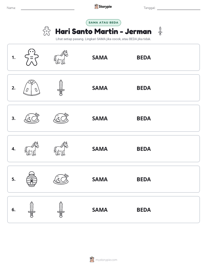 Sama atau Berbeda