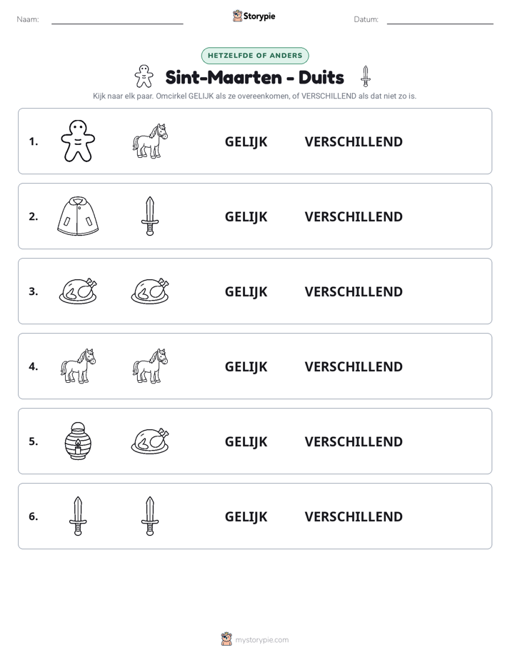 Zelfde of Verschillend