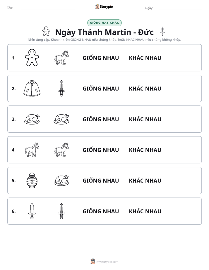 Giống Hay Khác