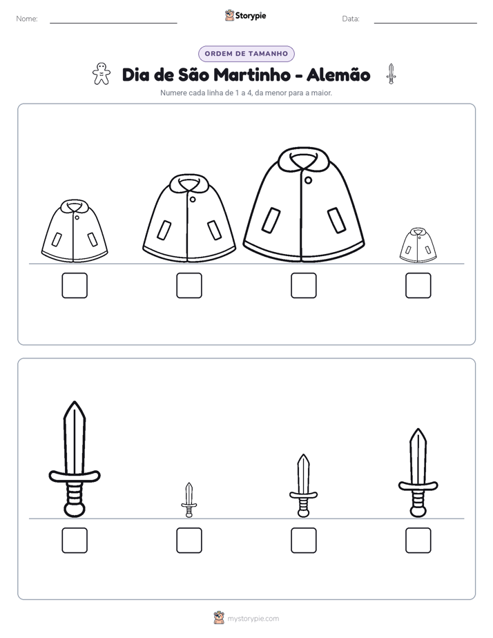 Ordem de Tamanho