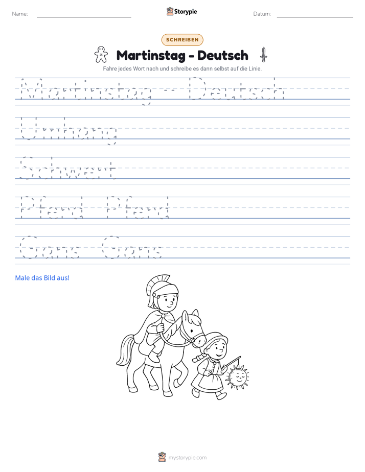 Schreibübung