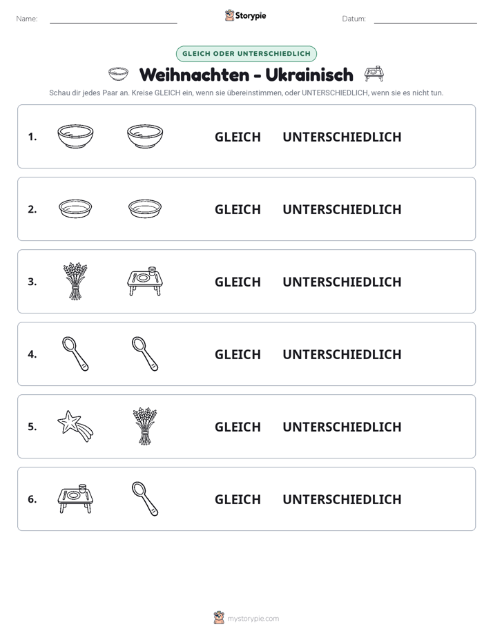 Gleich oder Anders