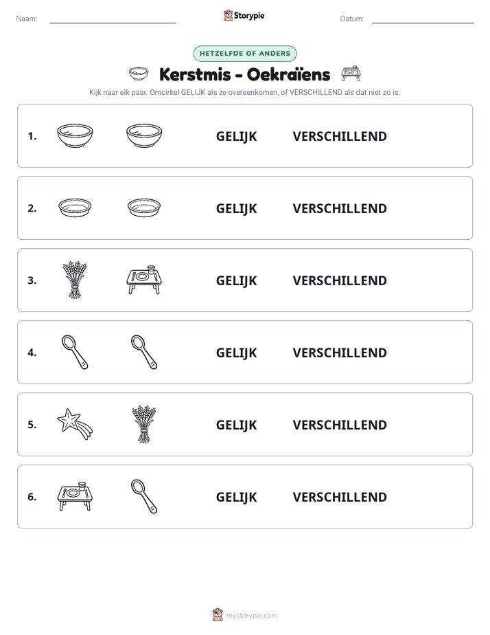 Zelfde of Verschillend