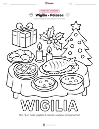 Anteprima della scheda stampabile di Wigilia - Polacca