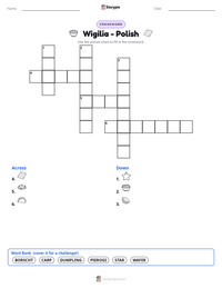 Wigilia - Polish printable worksheet preview