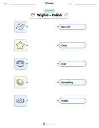 Wigilia - Polish printable worksheet preview