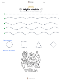 Wigilia - Polish printable worksheet preview