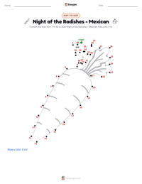 Night of the Radishes - Mexican printable worksheet preview