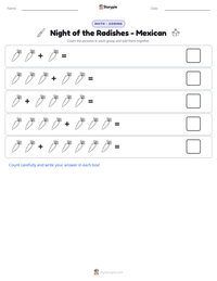 Night of the Radishes - Mexican printable worksheet preview