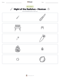 Night of the Radishes - Mexican printable worksheet preview