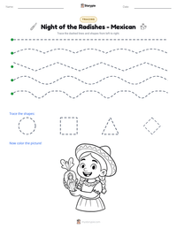 Night of the Radishes - Mexican printable worksheet preview