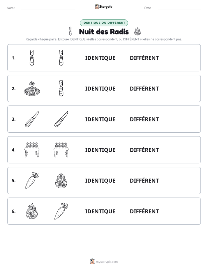 Identique ou Différent