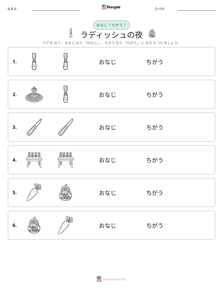 同じか違うか