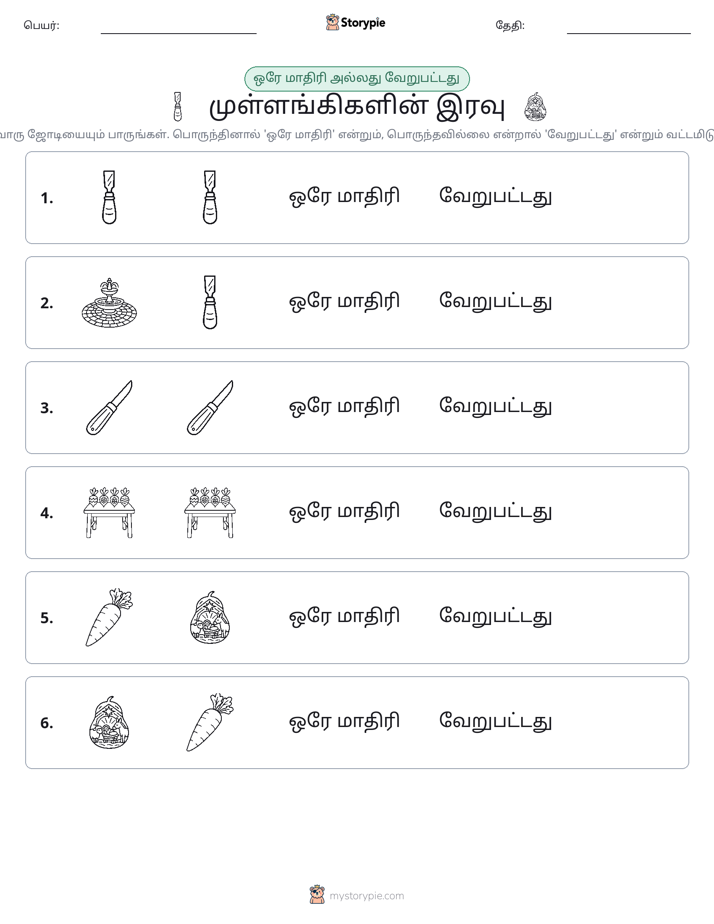 அதே அல்லது மாறுபட்டது
